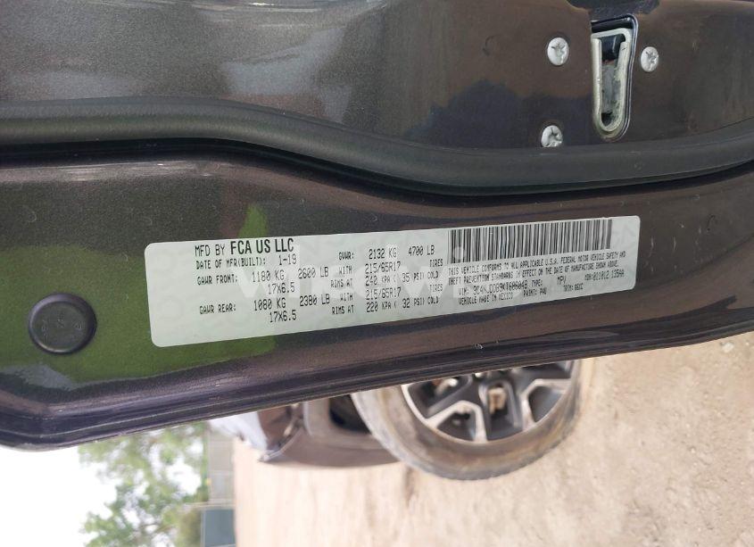 Photo 9 of 2019 Jeep Compass TRAILHAWK 4X4 (VIN 3C4NJDDB9KT686048)