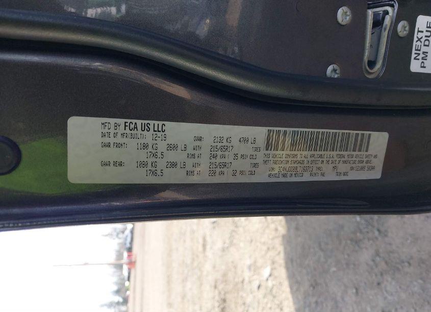 Photo 9 of 2020 Jeep Compass TRAILHAWK 4X4 (VIN 3C4NJDDB9LT163713)