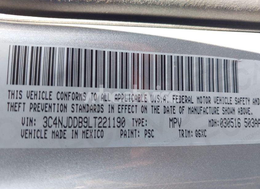 Photo 9 of 2020 Jeep Compass TRAILHAWK 4X4 (VIN 3C4NJDDB9LT221190)