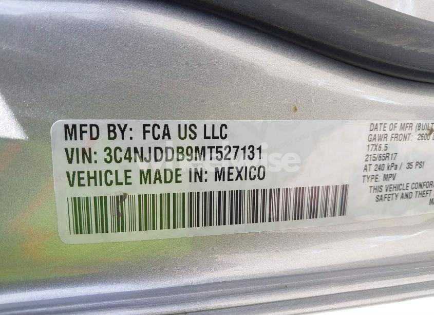 Photo 9 of 2021 Jeep Compass TRAILHAWK 4X4 (VIN 3C4NJDDB9MT527131)