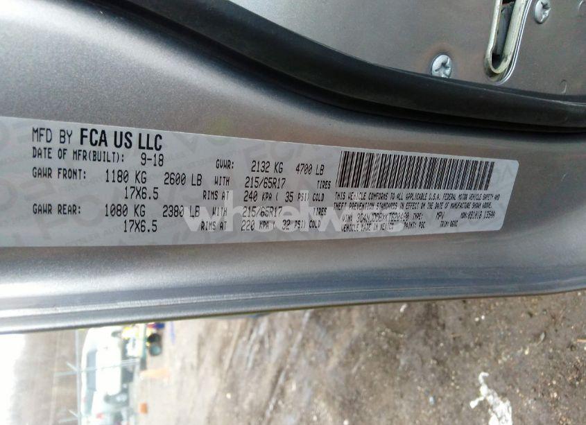 Photo 9 of 2019 Jeep Compass TRAILHAWK 4X4 (VIN 3C4NJDDBXKT620480)