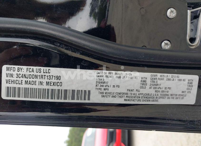 Photo 9 of 2024 Jeep Compass TRAILHAWK 4X4 (VIN 3C4NJDDN1RT137190)