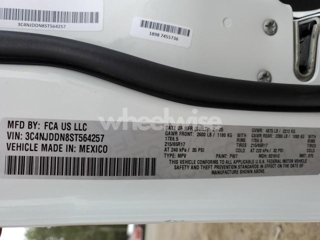 2025 JEEP COMPASS TRAILHAWK N/A (VIN 3C4NJDDN8ST564257) main photo