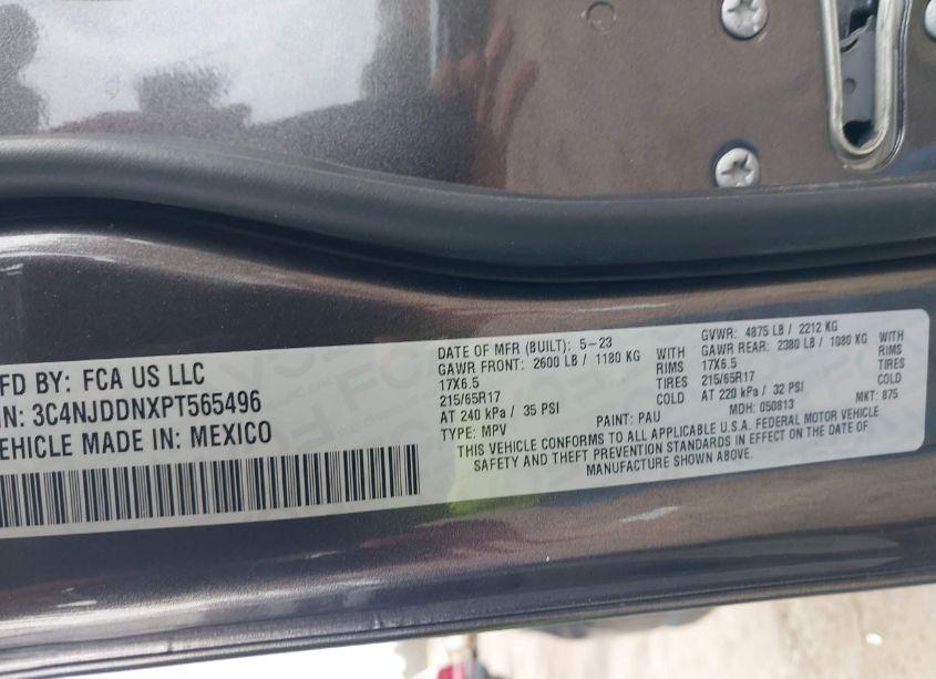 Photo 9 of 2023 Jeep Compass TRAILHAWK 4X4 (VIN 3C4NJDDNXPT565496)