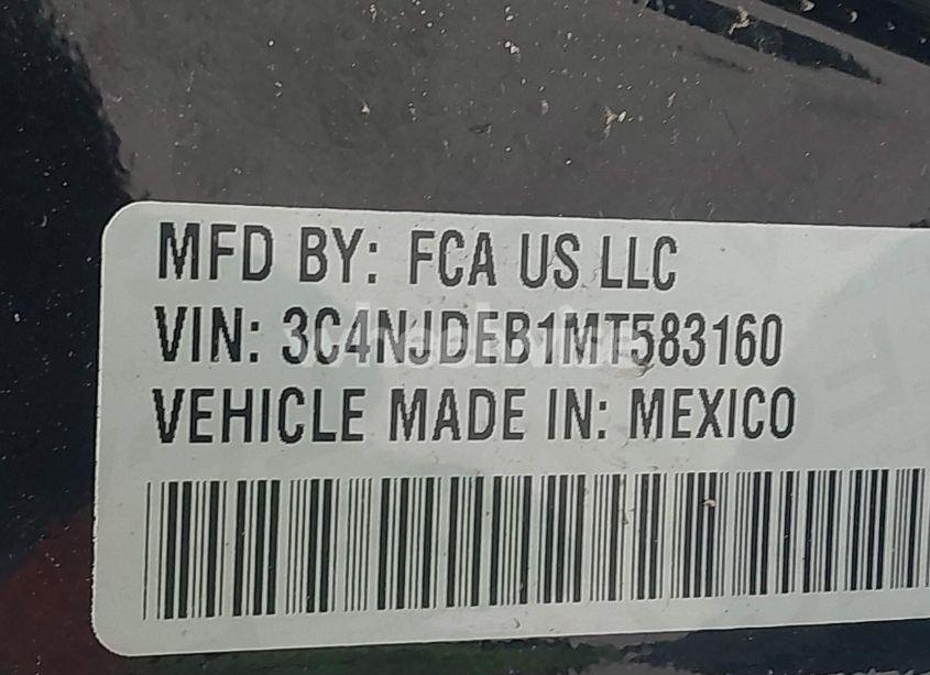 Photo 9 of 2021 Jeep Compass 80TH ANNIVERSARY 4X4 (VIN 3C4NJDEB1MT583160)