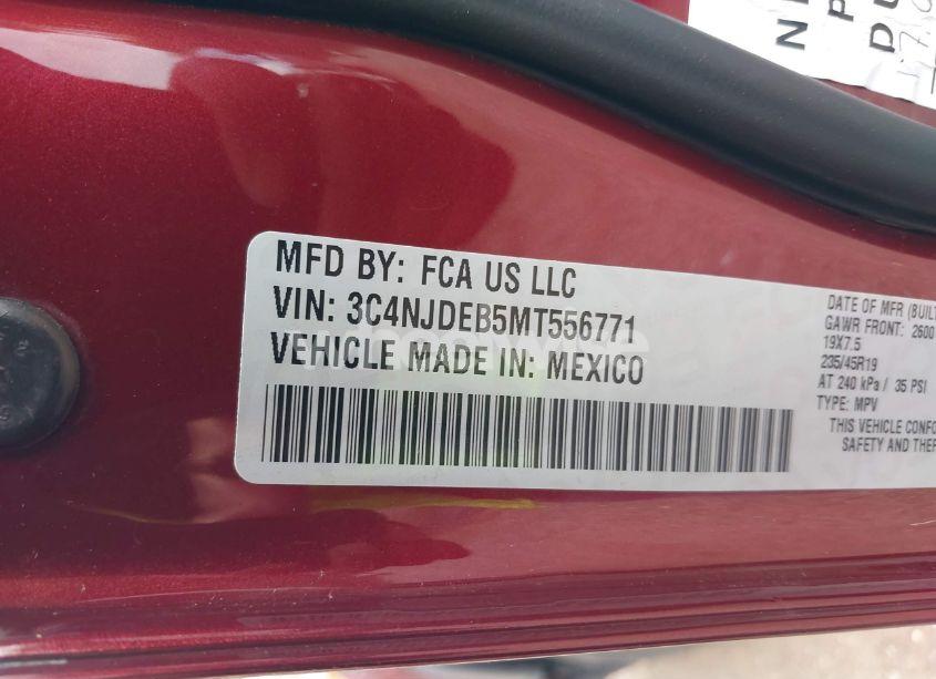 Photo 9 of 2021 Jeep Compass 80TH ANNIVERSARY 4X4 (VIN 3C4NJDEB5MT556771)