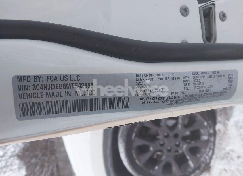 Photo 9 of 2021 Jeep Compass 80TH ANNIVERSARY 4X4 (VIN 3C4NJDEB8MT542895)