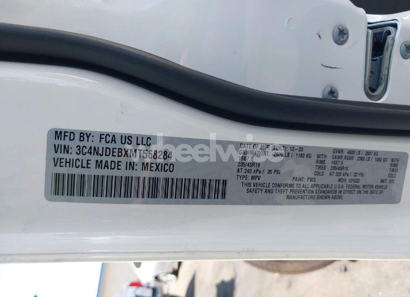 Photo 9 of 2021 Jeep Compass 80TH ANNIVERSARY 4X4 (VIN 3C4NJDEBXMT568284)