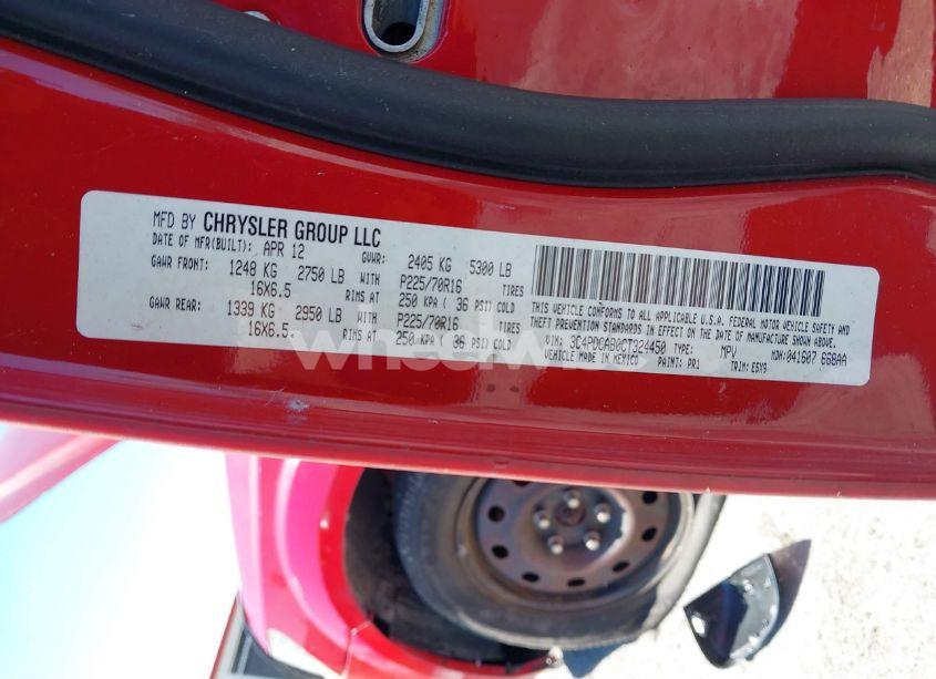 Photo 9 of 2012 Dodge Journey SE/AVP (VIN 3C4PDCAB0CT324450)