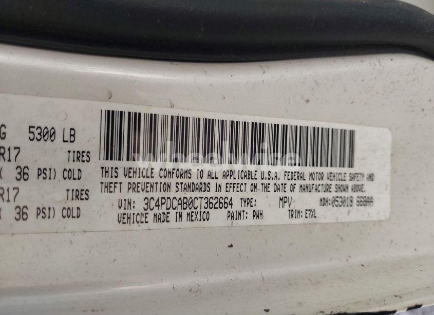 Photo 9 of 2012 Dodge Journey SE/AVP (VIN 3C4PDCAB0CT362664)