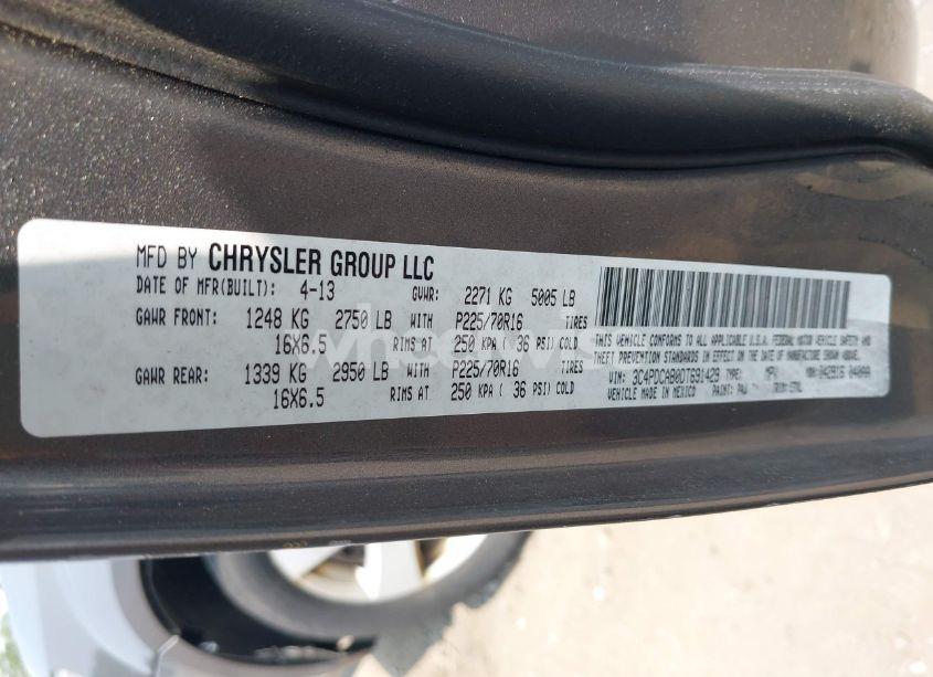 Photo 9 of 2013 Dodge Journey SE (VIN 3C4PDCAB0DT691429)