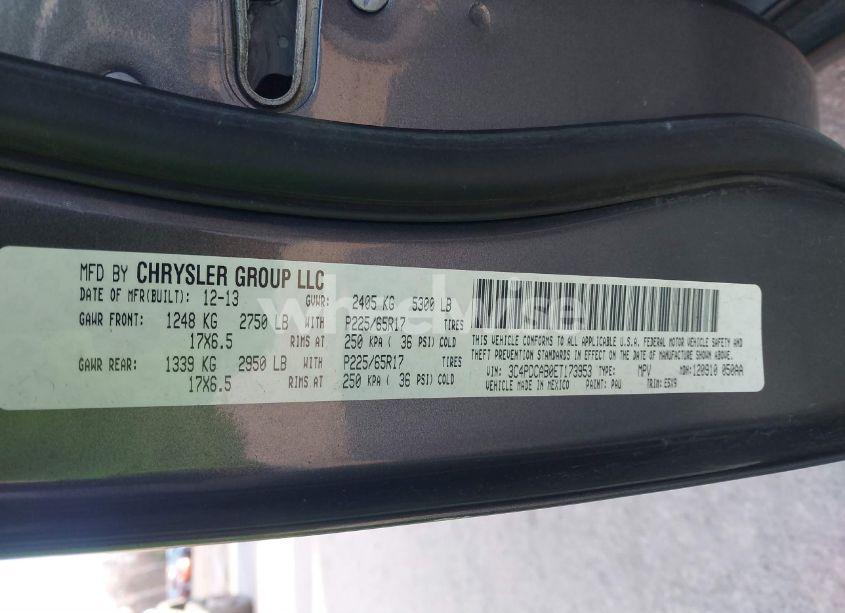 Photo 9 of 2014 Dodge Journey SE (VIN 3C4PDCAB0ET173953)