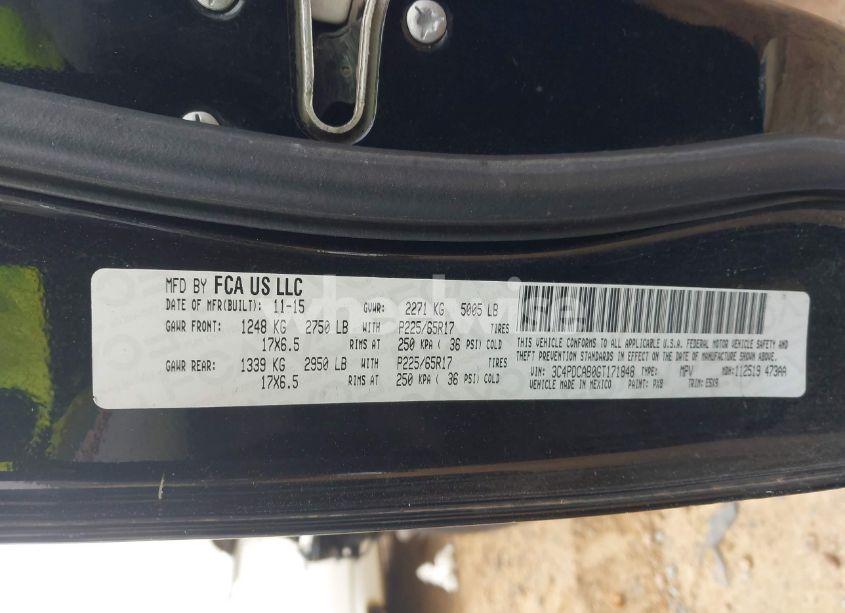 Photo 9 of 2016 Dodge Journey SE (VIN 3C4PDCAB0GT171848)