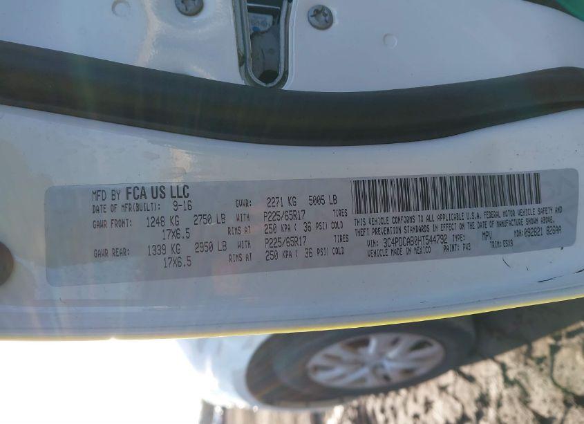 Photo 9 of 2017 Dodge Journey SE (VIN 3C4PDCAB0HT544792)