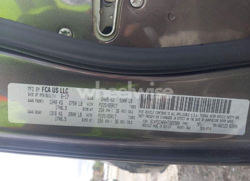 Photo 9 of 2017 Dodge Journey SE (VIN 3C4PDCAB0HT682980)