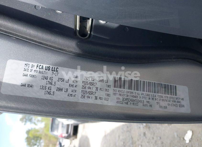 Photo 9 of 2017 Dodge Journey SE (VIN 3C4PDCAB0HT694918)