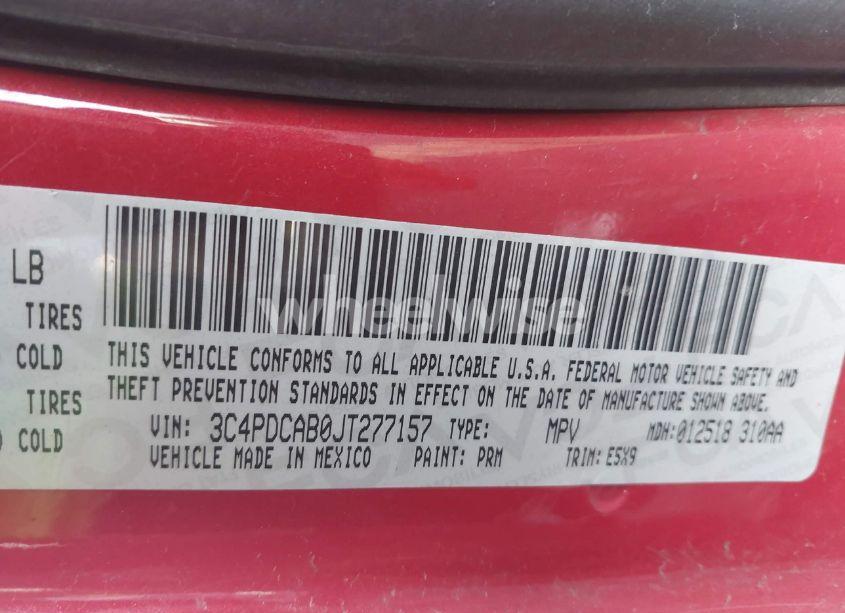 Photo 9 of 2018 Dodge Journey SE (VIN 3C4PDCAB0JT277157)