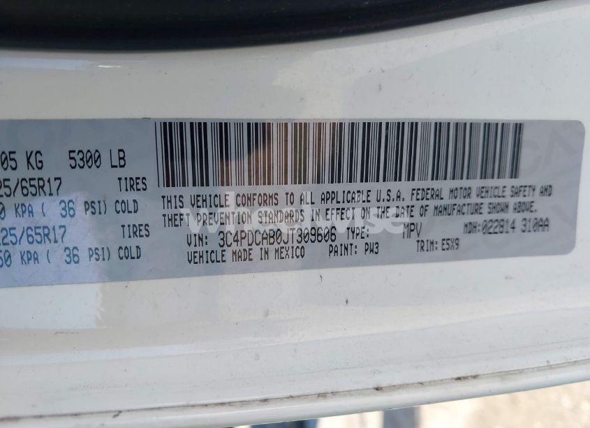 Photo 9 of 2018 Dodge Journey SE (VIN 3C4PDCAB0JT309606)