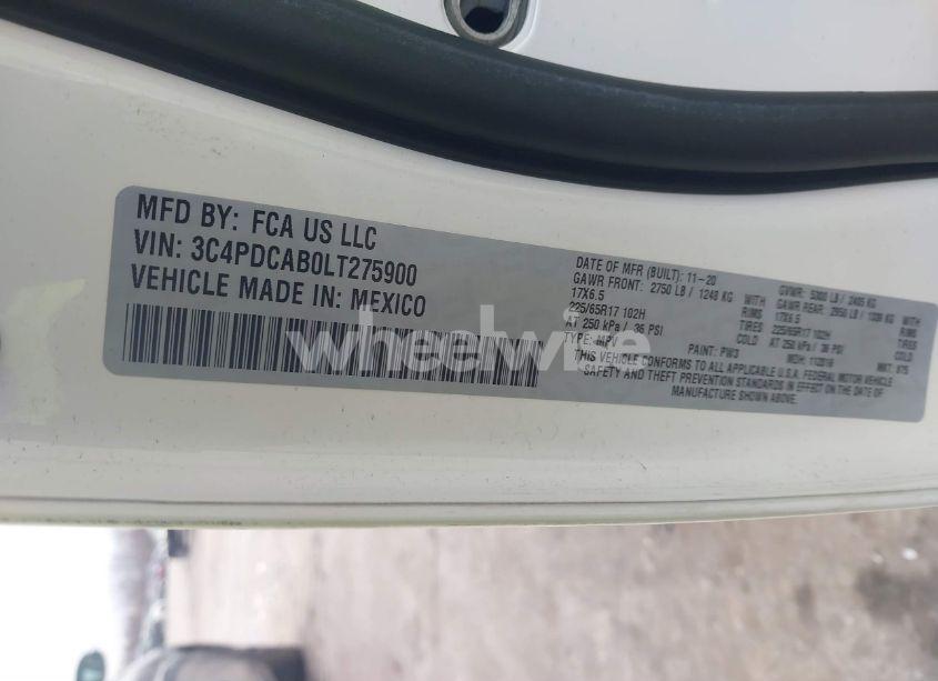 Photo 9 of 2020 Dodge Journey SE VALUE (VIN 3C4PDCAB0LT275900)