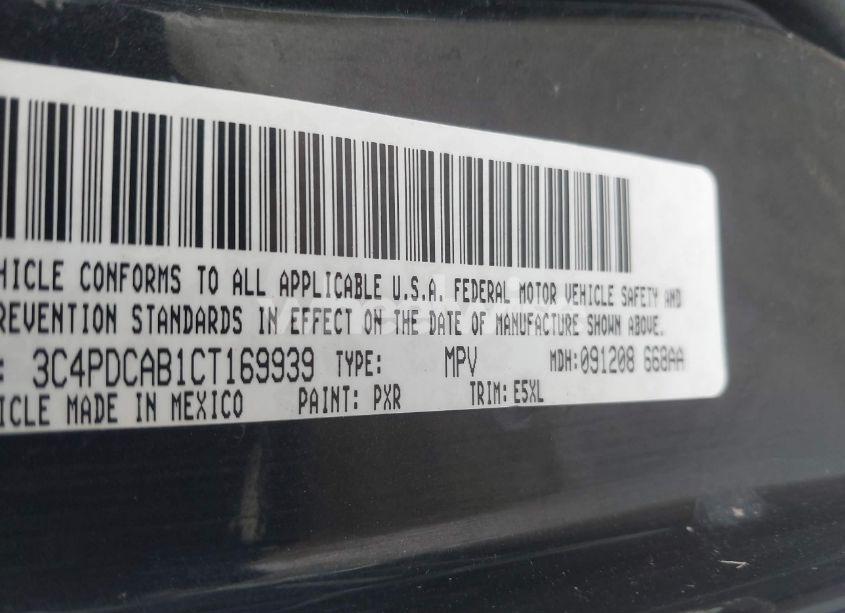 Photo 9 of 2012 Dodge Journey SE/AVP (VIN 3C4PDCAB1CT169939)