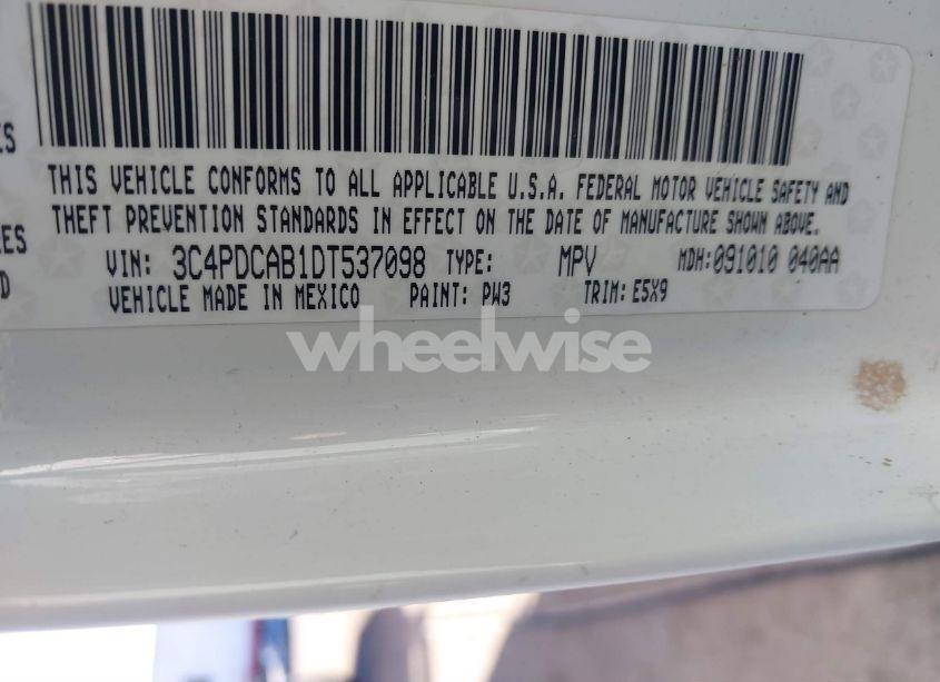 Photo 9 of 2013 Dodge Journey AMERICAN VALUE PKG (VIN 3C4PDCAB1DT537098)