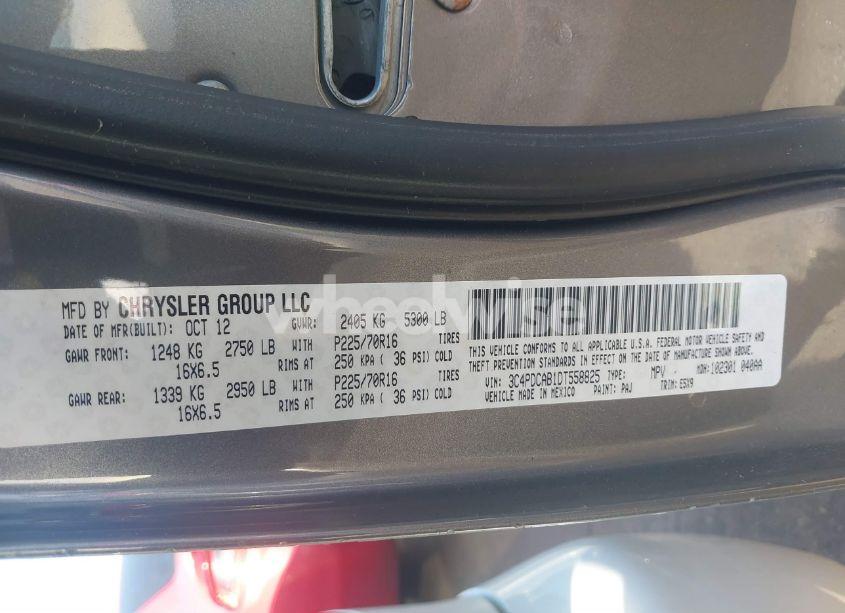 Photo 9 of 2013 Dodge Journey AMERICAN VALUE PKG (VIN 3C4PDCAB1DT558825)