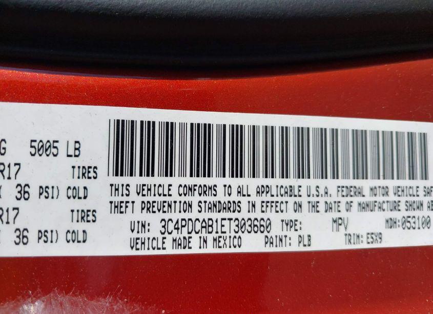 Photo 9 of 2014 Dodge Journey AMERICAN VALUE PKG (VIN 3C4PDCAB1ET303660)