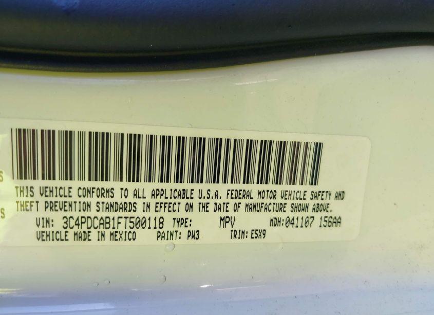 Photo 9 of 2015 Dodge Journey AMERICAN VALUE PKG (VIN 3C4PDCAB1FT500118)