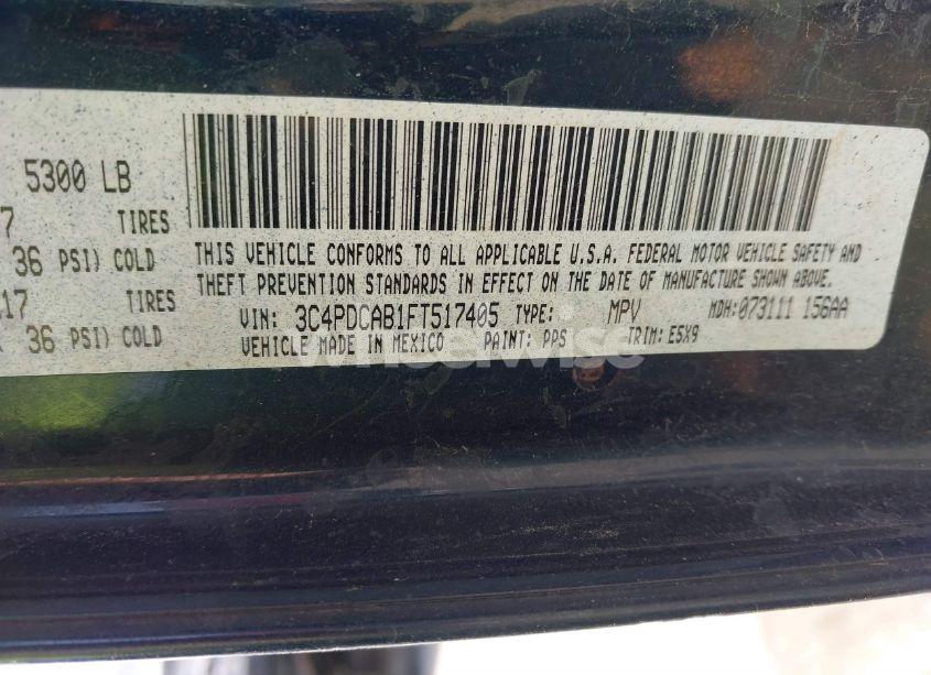 Photo 9 of 2015 Dodge Journey SE (VIN 3C4PDCAB1FT517405)