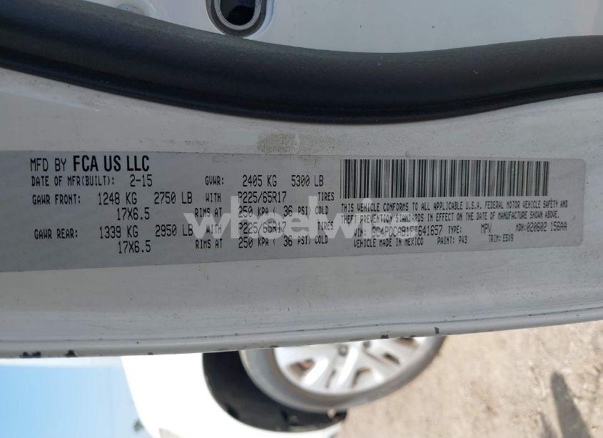 Photo 9 of 2015 Dodge Journey AMERICAN VALUE PKG (VIN 3C4PDCAB1FT641657)