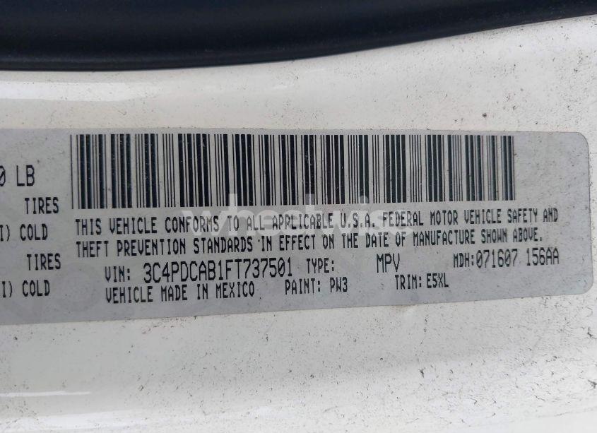 Photo 9 of 2015 Dodge Journey AMERICAN VALUE PKG (VIN 3C4PDCAB1FT737501)