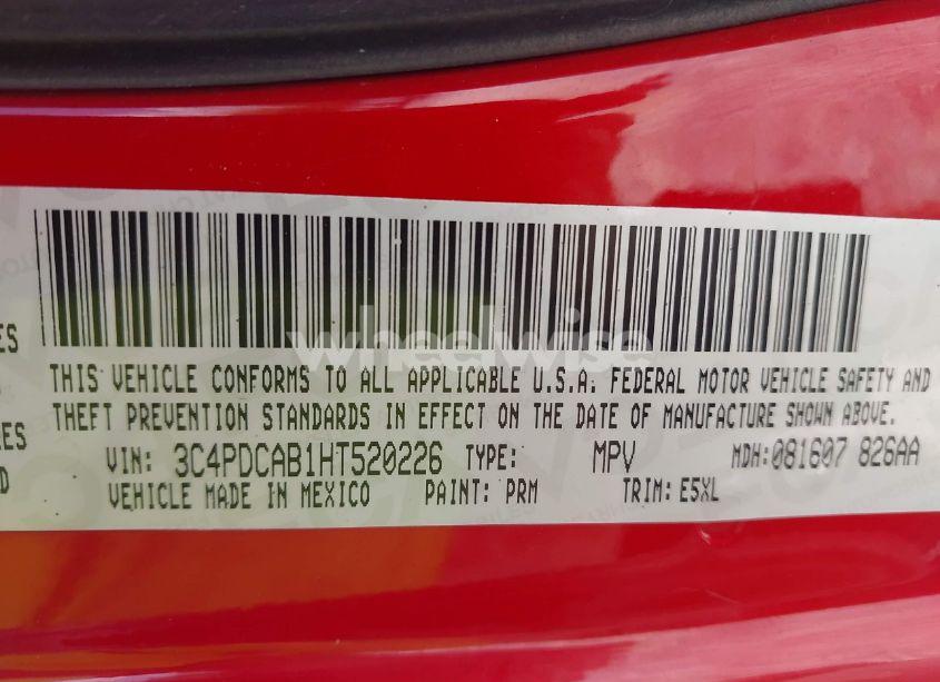 Photo 9 of 2017 Dodge Journey SE (VIN 3C4PDCAB1HT520226)