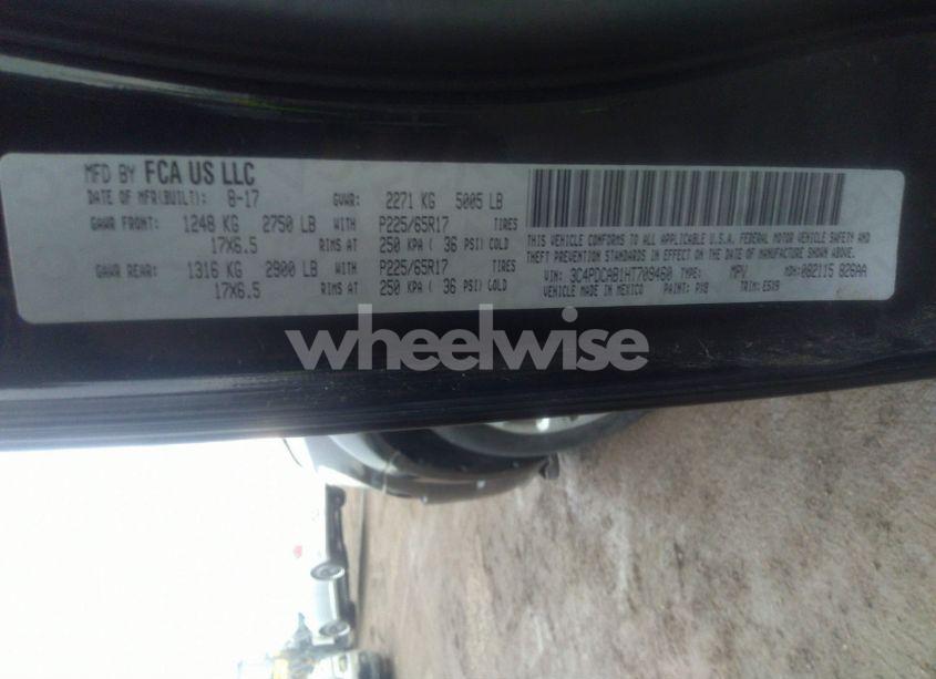 Photo 9 of 2017 Dodge Journey SE (VIN 3C4PDCAB1HT709460)