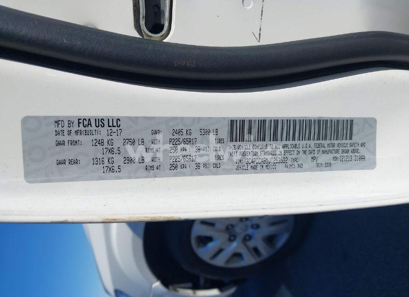 Photo 9 of 2018 Dodge Journey SE (VIN 3C4PDCAB1JT253532)