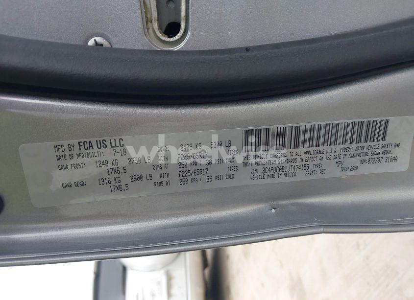 Photo 9 of 2018 Dodge Journey SE (VIN 3C4PDCAB1JT474158)