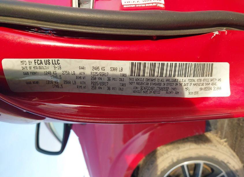 Photo 9 of 2018 Dodge Journey SE (VIN 3C4PDCAB1JT506932)