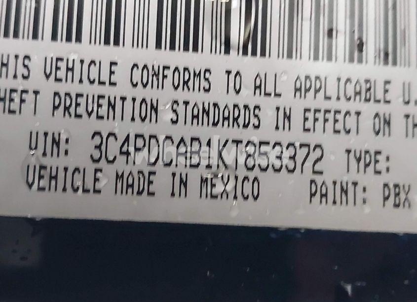 Photo 9 of 2019 Dodge Journey SE VALUE PACKAGE (VIN 3C4PDCAB1KT853372)