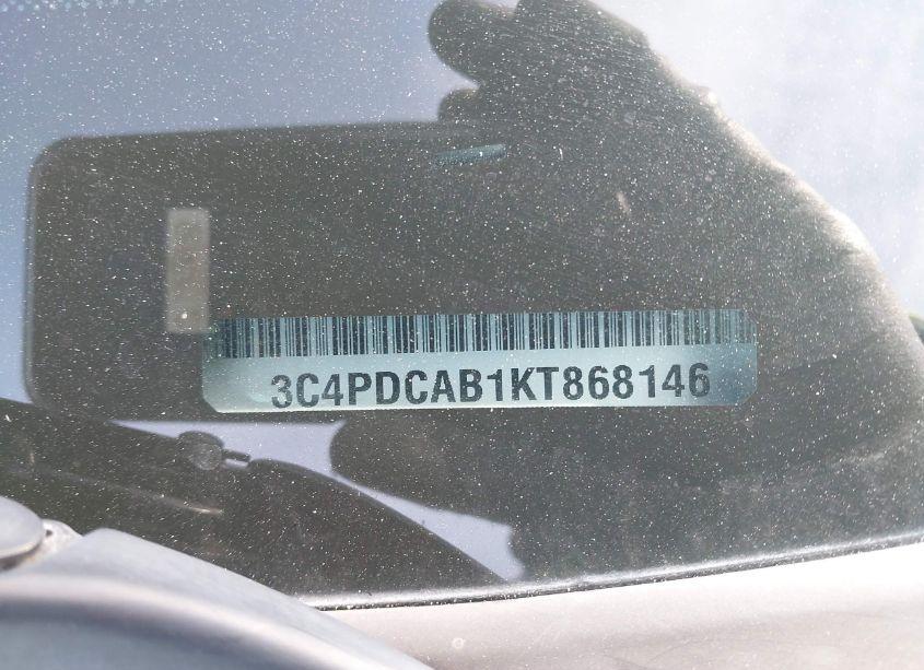 Photo 9 of 2019 Dodge Journey SE VALUE PACKAGE (VIN 3C4PDCAB1KT868146)