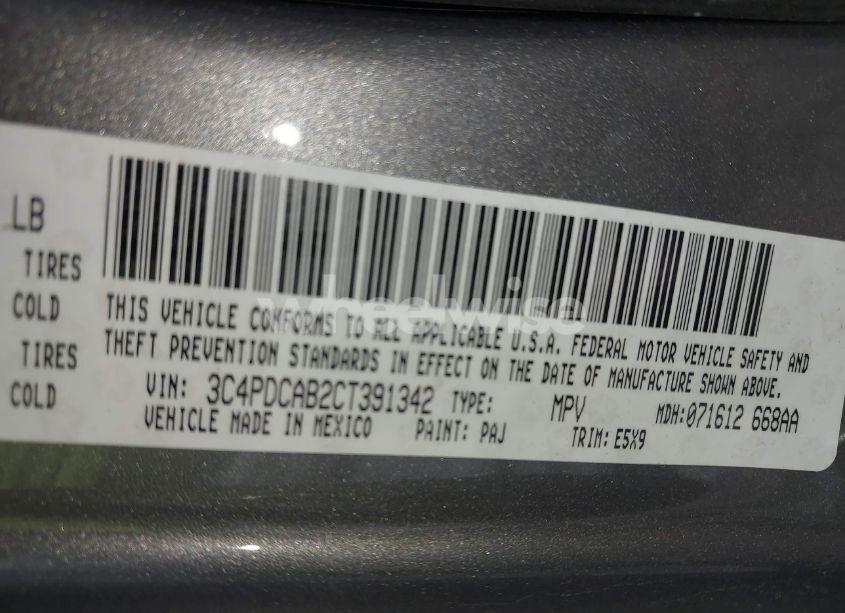 Photo 9 of 2012 Dodge Journey SE/AVP (VIN 3C4PDCAB2CT391342)