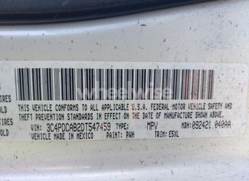 Photo 9 of 2013 Dodge Journey SE (VIN 3C4PDCAB2DT547459)