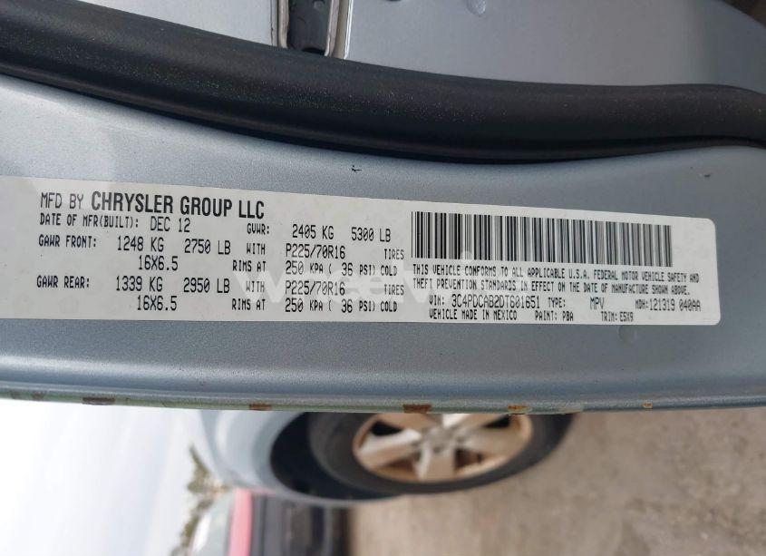 Photo 9 of 2013 Dodge Journey AMERICAN VALUE PKG (VIN 3C4PDCAB2DT601651)