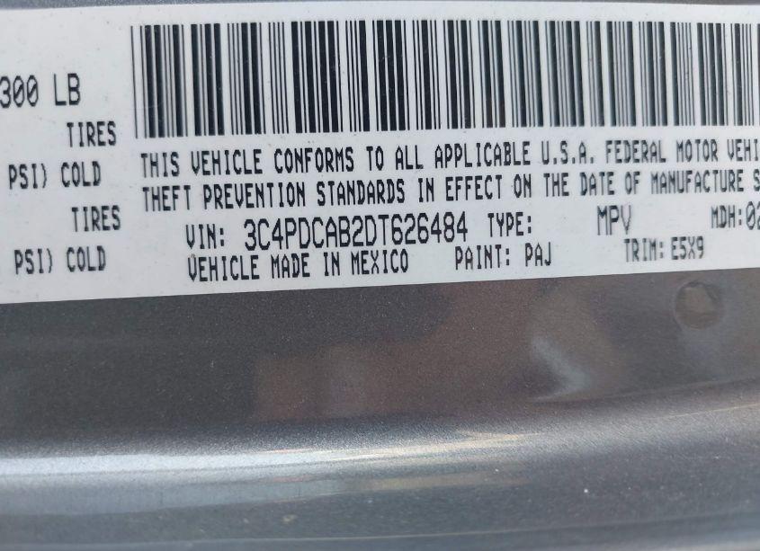 Photo 9 of 2013 Dodge Journey AMERICAN VALUE PKG (VIN 3C4PDCAB2DT626484)