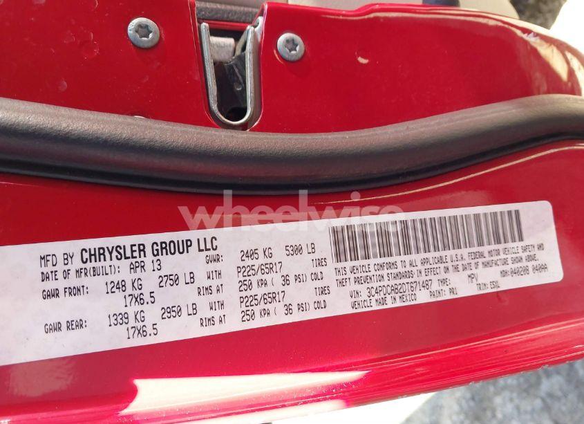 Photo 9 of 2013 Dodge Journey AMERICAN VALUE PKG (VIN 3C4PDCAB2DT671487)