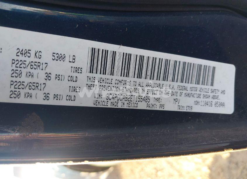 Photo 9 of 2014 Dodge Journey SE (VIN 3C4PDCAB2ET155485)