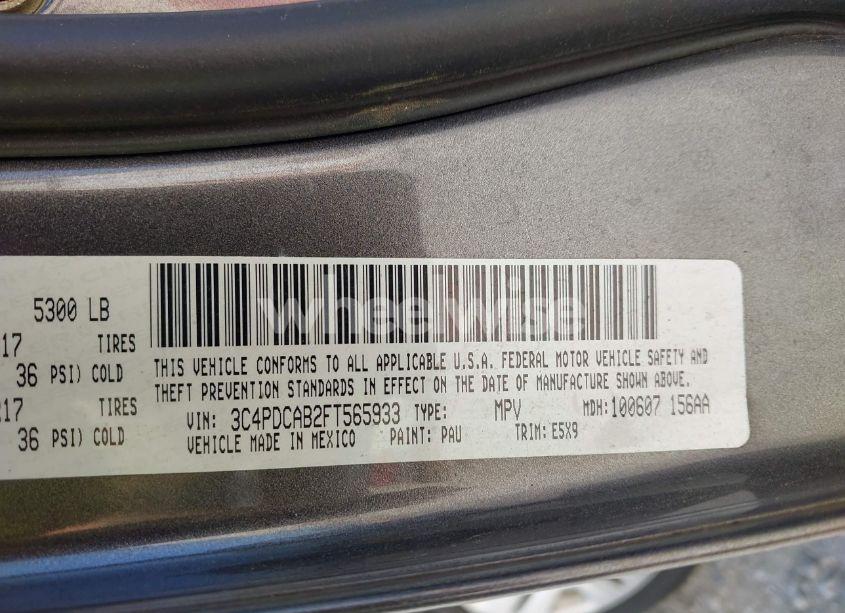 Photo 9 of 2015 Dodge Journey SE (VIN 3C4PDCAB2FT565933)