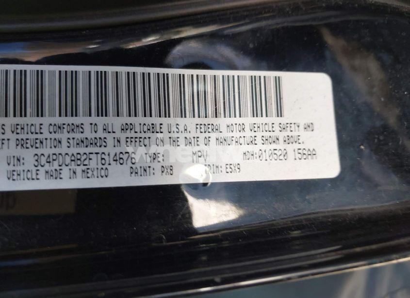 Photo 9 of 2015 Dodge Journey AMERICAN VALUE PKG (VIN 3C4PDCAB2FT614676)