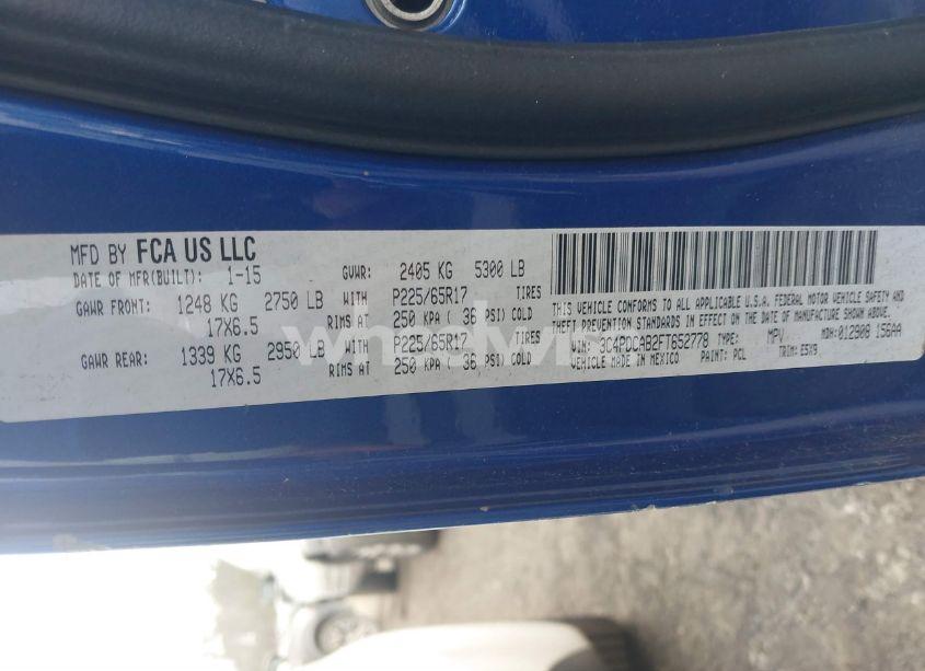 Photo 9 of 2015 Dodge Journey AMERICAN VALUE PKG (VIN 3C4PDCAB2FT652778)