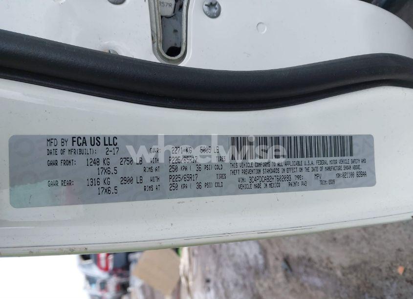 Photo 9 of 2017 Dodge Journey SE (VIN 3C4PDCAB2HT602093)