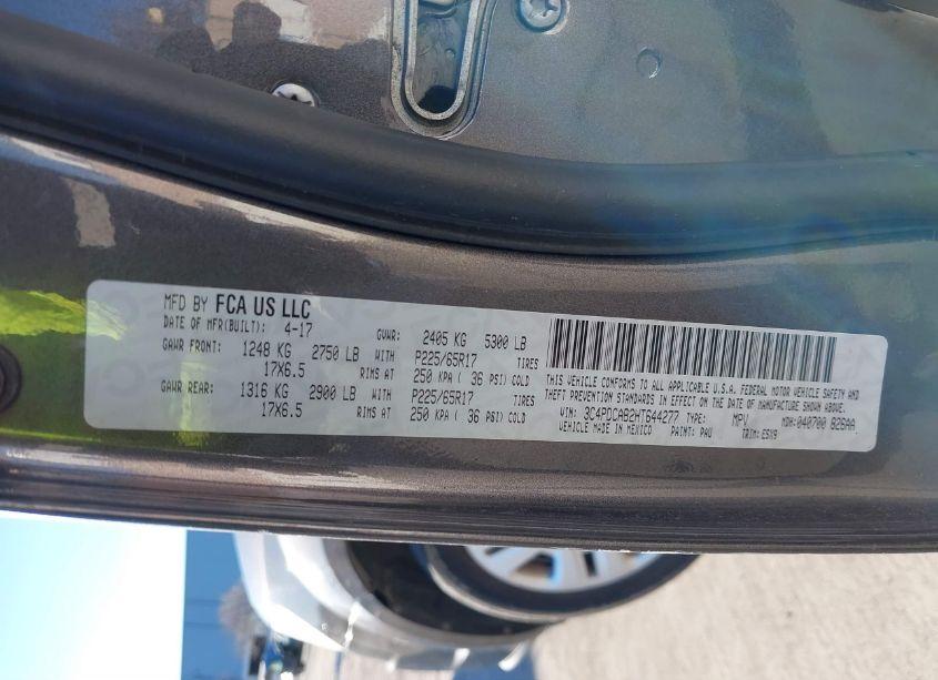 Photo 9 of 2017 Dodge Journey SE (VIN 3C4PDCAB2HT644277)