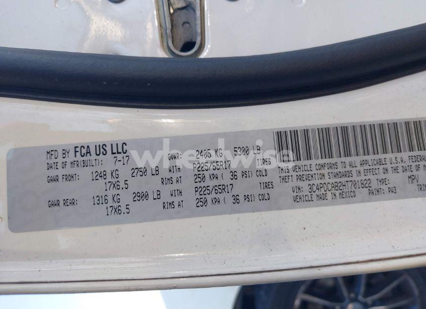 Photo 9 of 2017 Dodge Journey SE (VIN 3C4PDCAB2HT701822)